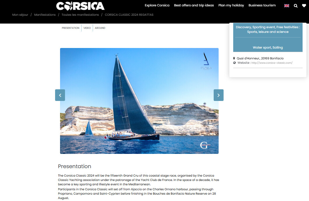 Revue de presse Corsica Classic Yachting 2023