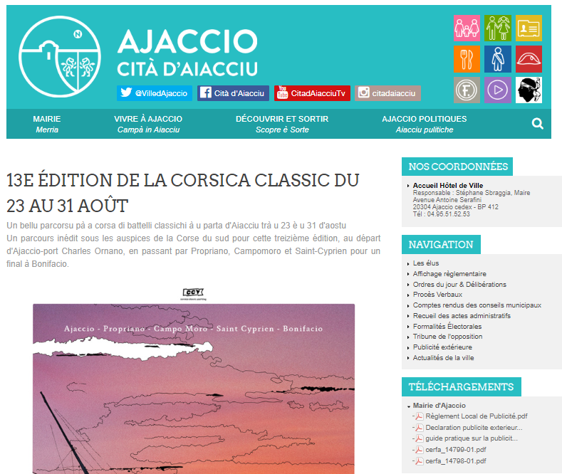 Revue de presse Corsica Classic Yachting 2022