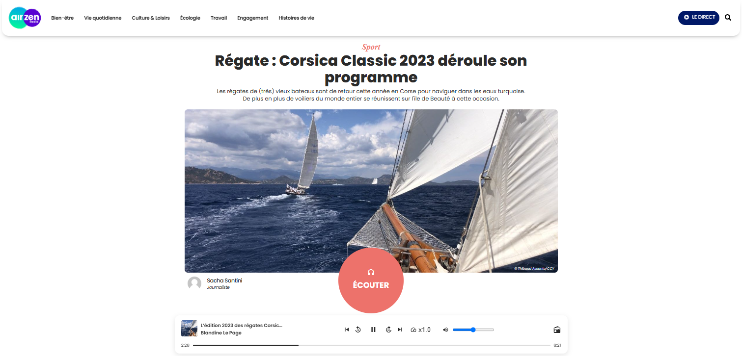 Revue de presse Corsica Classic Yachting 2023