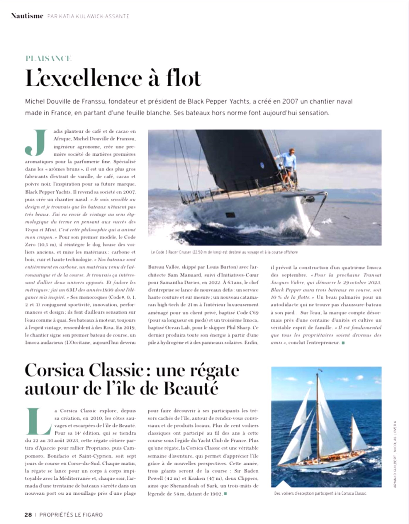 Revue de presse Corsica Classic Yachting 2024