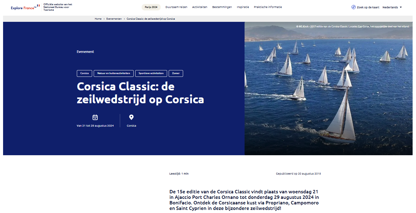 Revue de presse Corsica Classic Yachting 2024 bis